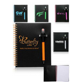 7 in x 5.5 in Black Neon Notebooks